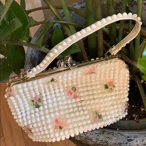 Vintage Grande White Pink Bubble Purse
